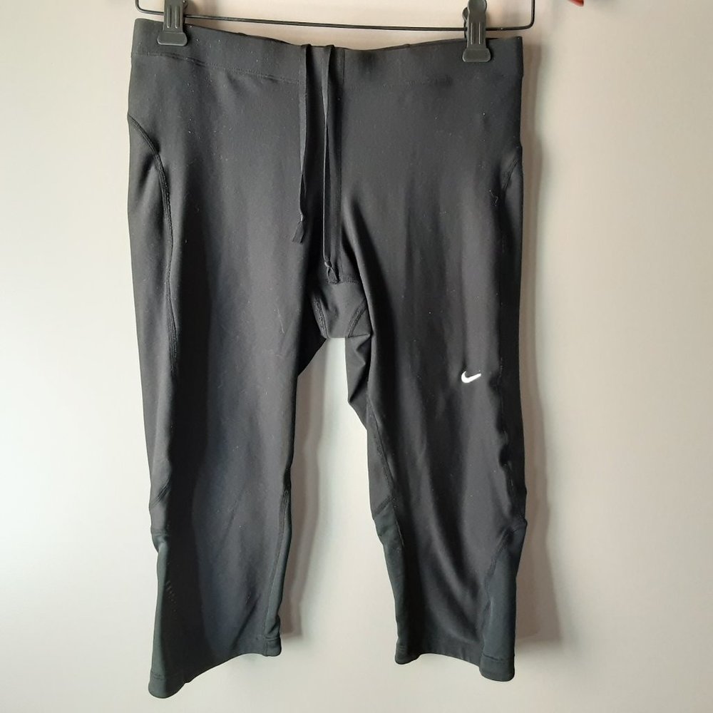 🌞 Nike FIT Dry Cropped Tights, Black, Pocket | S